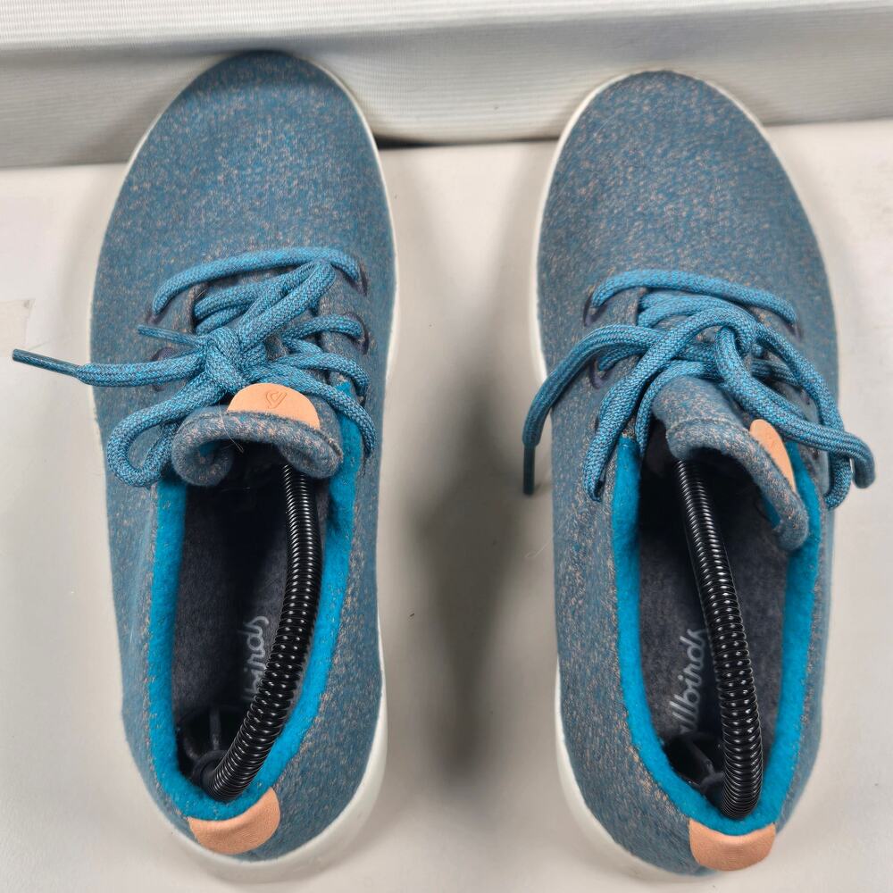 Allbirds Wool Low Top Runner Lace Up Blue Shoes Women's Size 8‎ - Picture 5 of 9